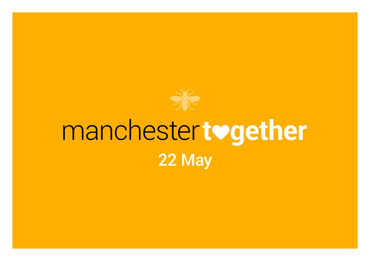 A minute's silence will be observed at 2.30pm during Tuesday's national service of remembrance at Manchester Cathedral.

We invite you to join us on Spinningfields Square or take part wherever you may be 💛🐝💛 #ManchesterTogether