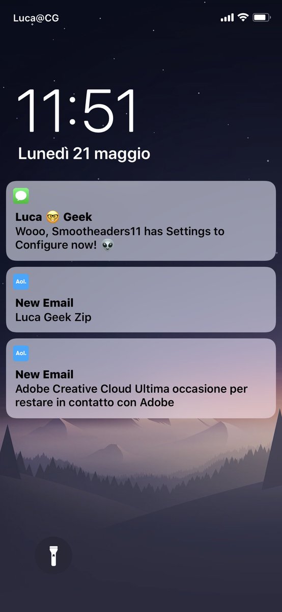 CydiaGeek's tweet photo. I’ve Just pushed #Smootheaders11 Update to #Cydia!
Enjoy! 🤓👽
Version 1.0.1
- Added the Preferences Panel with options to configure (as Requested via Mail).
- Added the option to Hide the Titles, Icons and Dates Text.
- Added the option to Move Left the Subtitles. https://t.co/AvhH2xHmt4