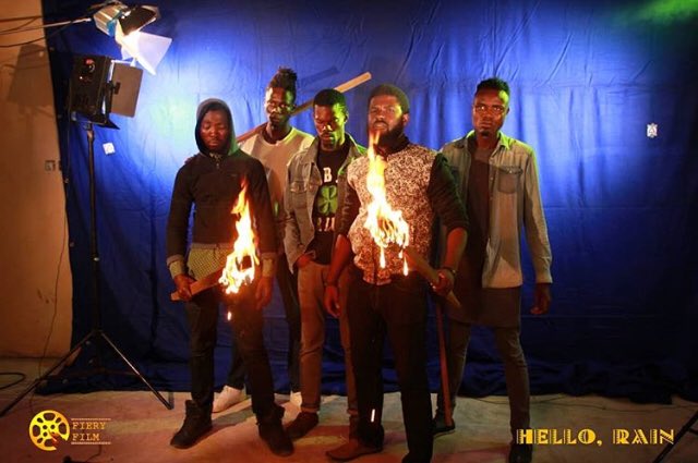 From the riot scene in <a href="/Hellorainmovie/">Hello, Rain</a>, the Nigerian science fiction short film (<a href="/FieryFilm/">FIERY FILM COMPANY</a>) based on my short story “Hello, Moto”.