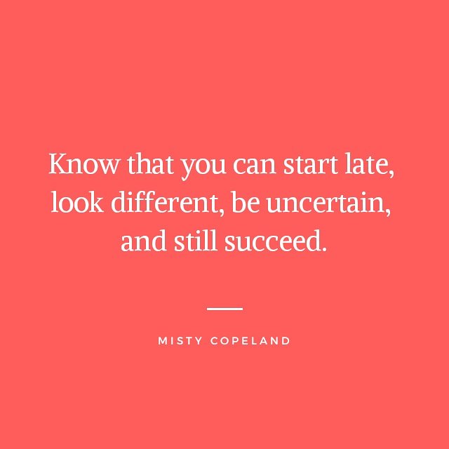 violadavis's tweet photo. Love this @mistyonpointe quote! ❤️ #MondayMotivation https://t.co/83bLR4vbXc