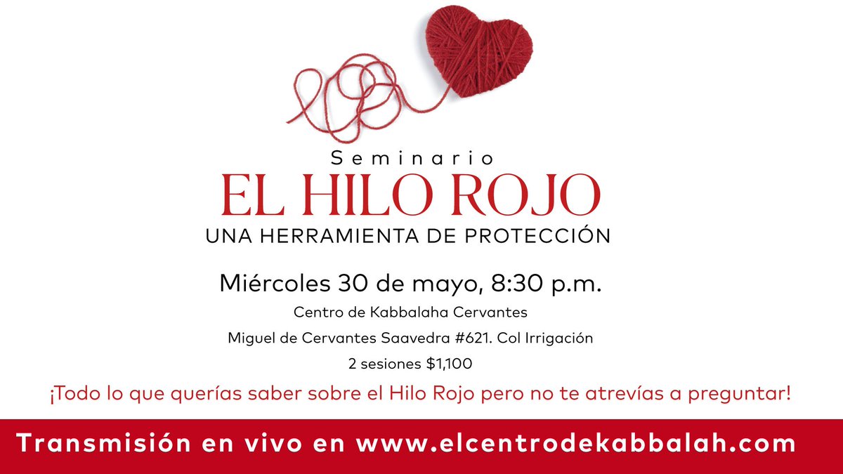 kabbalahmx's tweet photo. La Kabbalah explica que el hilo rojo, absorbe la energía negativa, y elimina los malos pensamientos y aleja a las personas que no te convienen, ayudando a que te rodee la buena energía y atraigas solo lo bueno, el amor, entendimiento, dinero, sabiduría… https://t.co/fTALKfJJQA