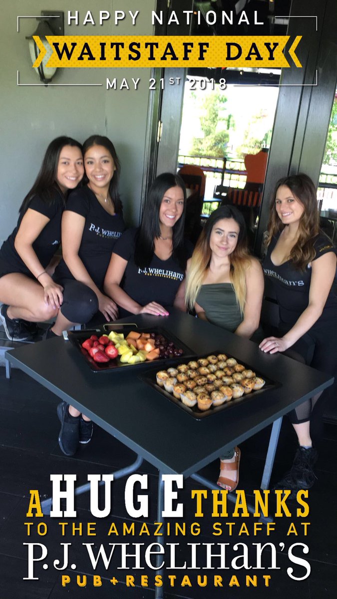 PJsPub's tweet photo. HAPPY #NATIONALWAITSTAFFDAY to all of our amazing #PjsWaitresses and staff!! Thank you so much for all that you do!! ππΌππΌπ #PJsFamily #PJsDoesItBetter https://t.co/CfST6y3bGn
