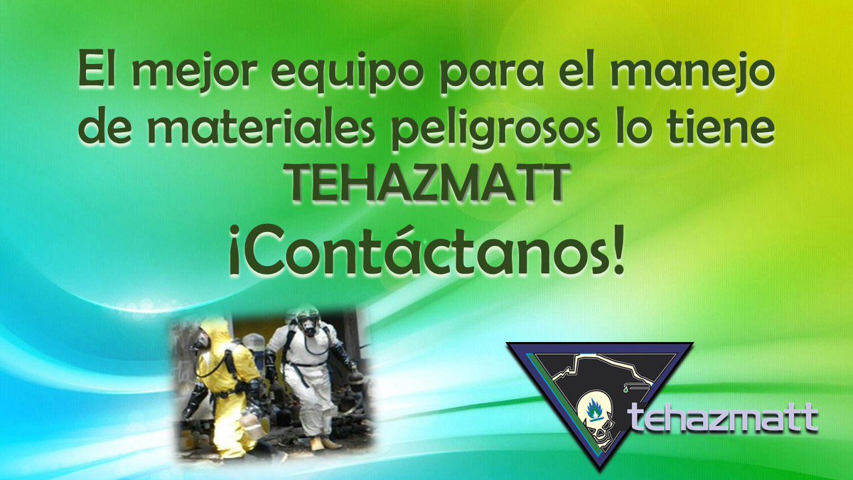 Tehazmatt's tweet photo. ¡Tehazmatt pone a tu disposición al mejor equipo de profesionales en el área de materiales peligrosos! Contáctanos: (0414)2255261 o a través de: tehazmattca@gmail.com
también puedes visitar nuestra página web para más información: https://t.co/3z77x7qxsw  
#Tehazmatt #Hazmat https://t.co/GitplTcCeM
