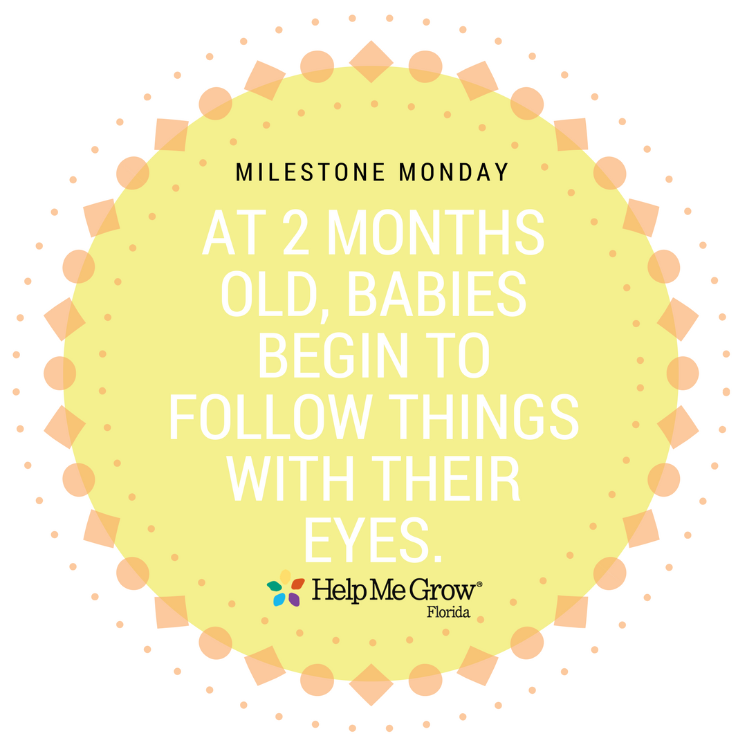 HelpMeGrowFL's tweet photo. View this milestone for your infant! Find more #milestones like this here: https://t.co/6r5tKYg5IU #MilestoneMonday #helpmegrowflorida https://t.co/bH0fqZg8sF