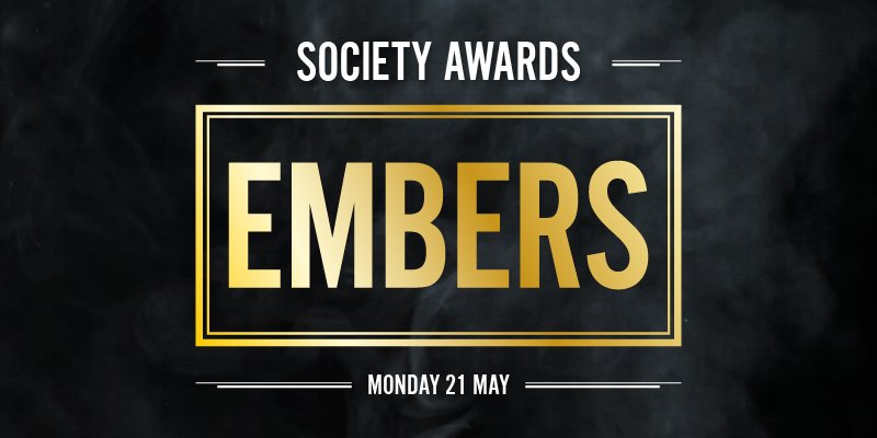 Our annual societies awards are back! We'll be celebrating our fantastic societies this evening with a champagne reception, three-course meal and awards ceremony 🥂