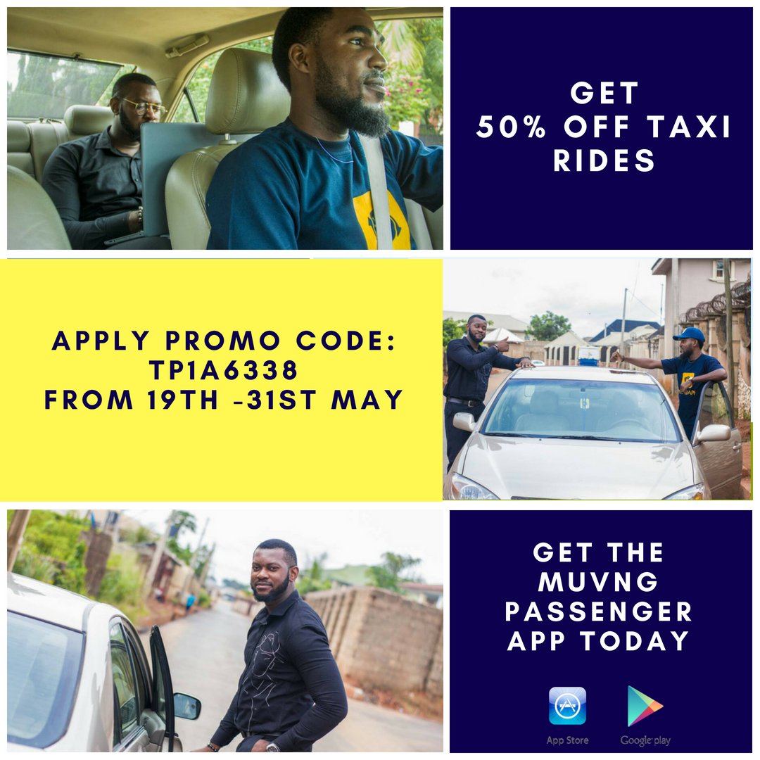 muv_social's tweet photo. MUV AS YOU LIKE WITH 50% DISCOUNT ON ALL RIDES IN BENIN CITY - https://t.co/NAORvR3WQQ https://t.co/x46IeftnL8