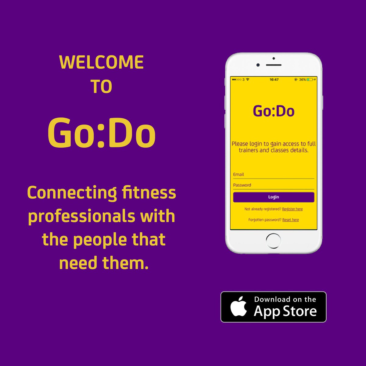 GoDoFitness's tweet photo. Welcome to Go:Do! An online marketplace for the fitness industry connecting fitness professionals with the people that need them! 

Click the link in our bio to find out more! .
.
.
.
#GoDoFit #MondayMotivation #Brighton #Fitness #Health #Workout #PT #Personaltrainer #instafit https://t.co/zzbfRQtJzs