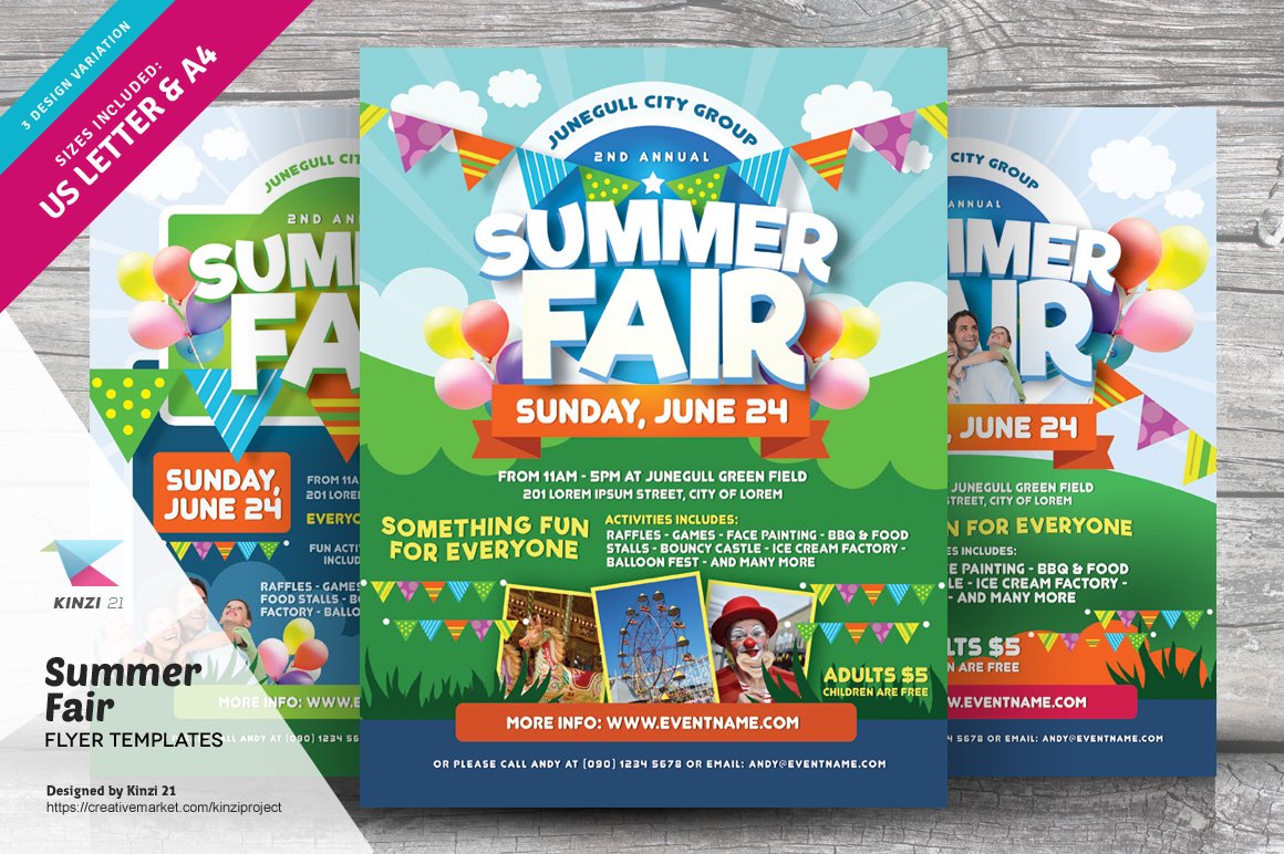 Kinzi 22 on Twitter: "Summer Fair Flyer Templates on Graphic River With Summer Fair Flyer Template