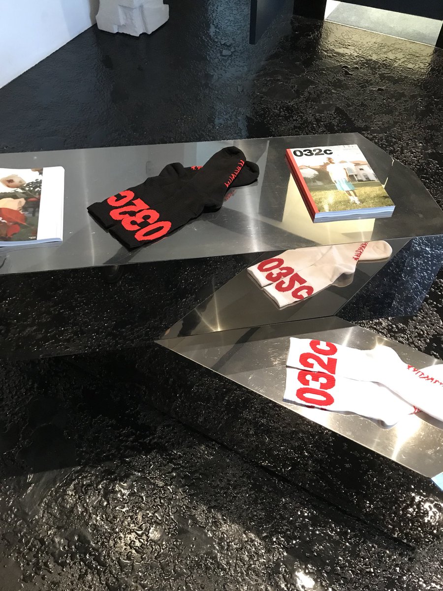 orphanstreet's tweet photo. 032c magazines and socks instore and online now. Full collection drops Friday https://t.co/Tp9avD0WJR