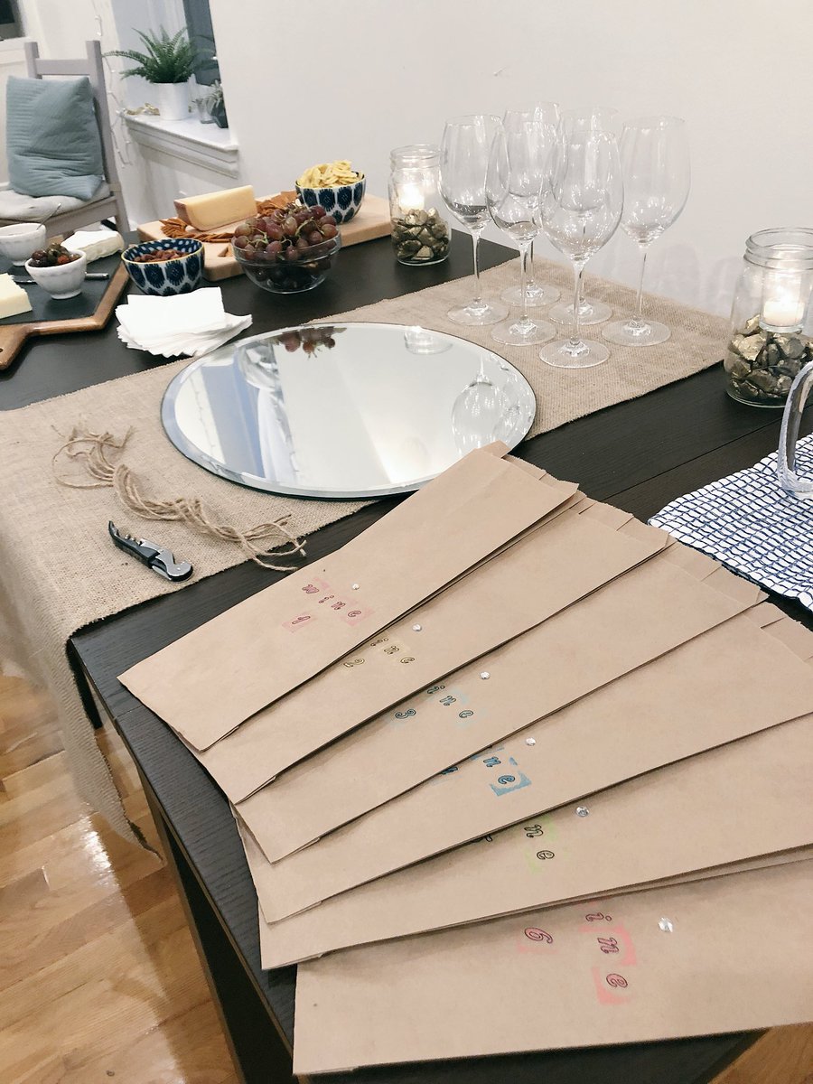 mayahauer's tweet photo. Saturday night was full of great friends &amp; great wine. I am pretty in love with this little life of mine ♥️ [Blind Wine Tasting: Best Reds Under $20 🍷] https://t.co/G5csND9zEU