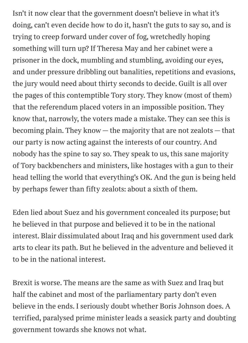 Matthew Parris absolutely skewering a clueless government on their approach to Brexit. 👇