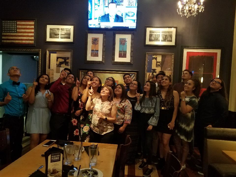 Chapter3562's tweet photo. Graphic Design Senior Dinner always makes me so emotional. I will miss my dear students SO much! Thank you for sticking with me kids! You will do great things in life!!! #sehsthebest #soarwithpride https://t.co/BdSFVutC4O