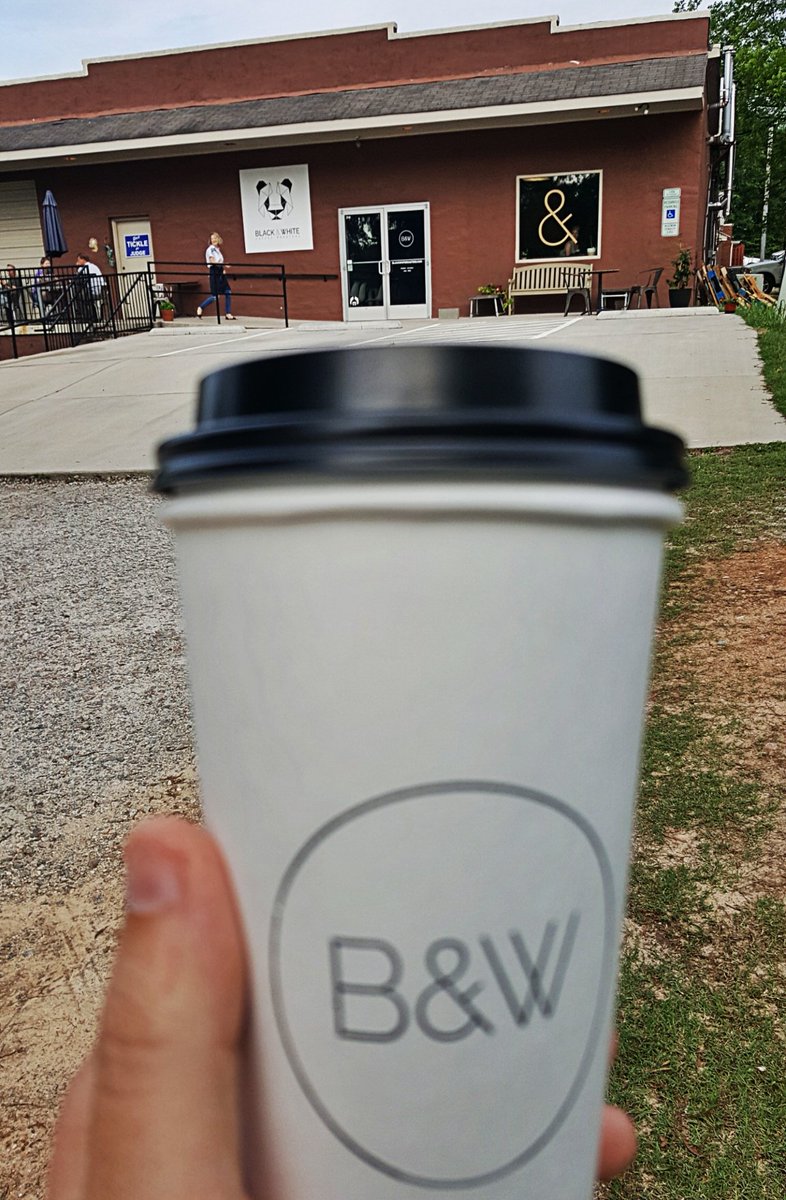 trianglexplorer's tweet photo. Monday coffee vibes in Wake Forest at Black &amp; White Coffee Roasters. #ExploringCoffee https://t.co/dPdnWEMyoU