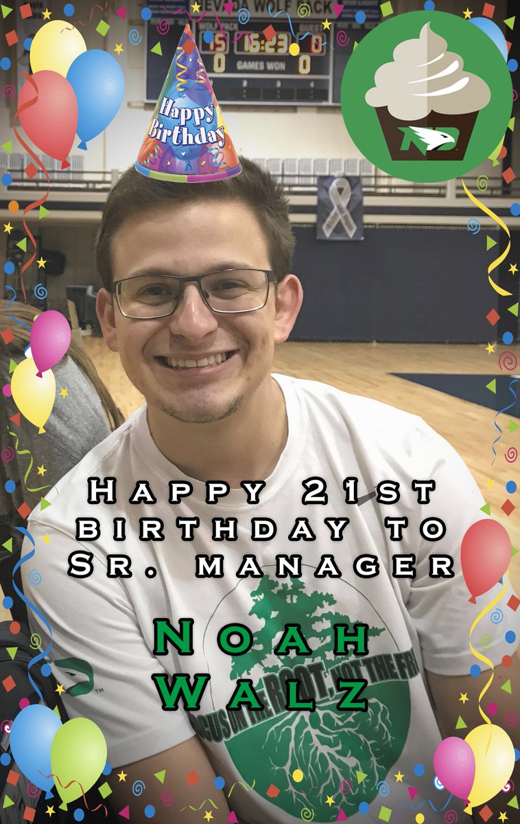 UNDmbasketball's tweet photo. Happy 21st Birthday to our Senior manager Noah Walz! https://t.co/ZN4Pgkcqa7