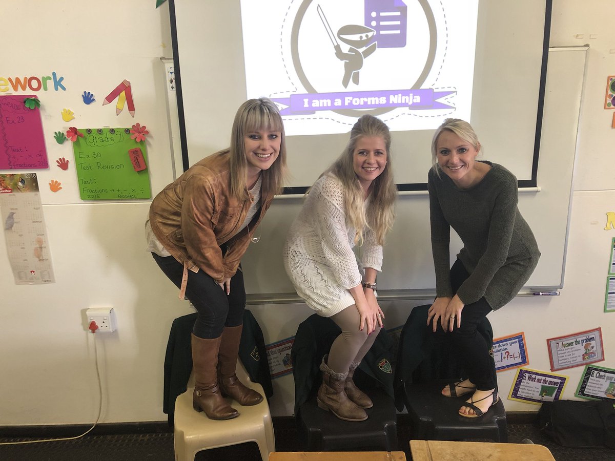bev_carlse's tweet image. Worked very hard with these three ladies to complete our @GoogleforEdu Forms Ninja Badges after the #edtechteam summit this past weekend. Thank you @LadyWesner #differenciatedlearning