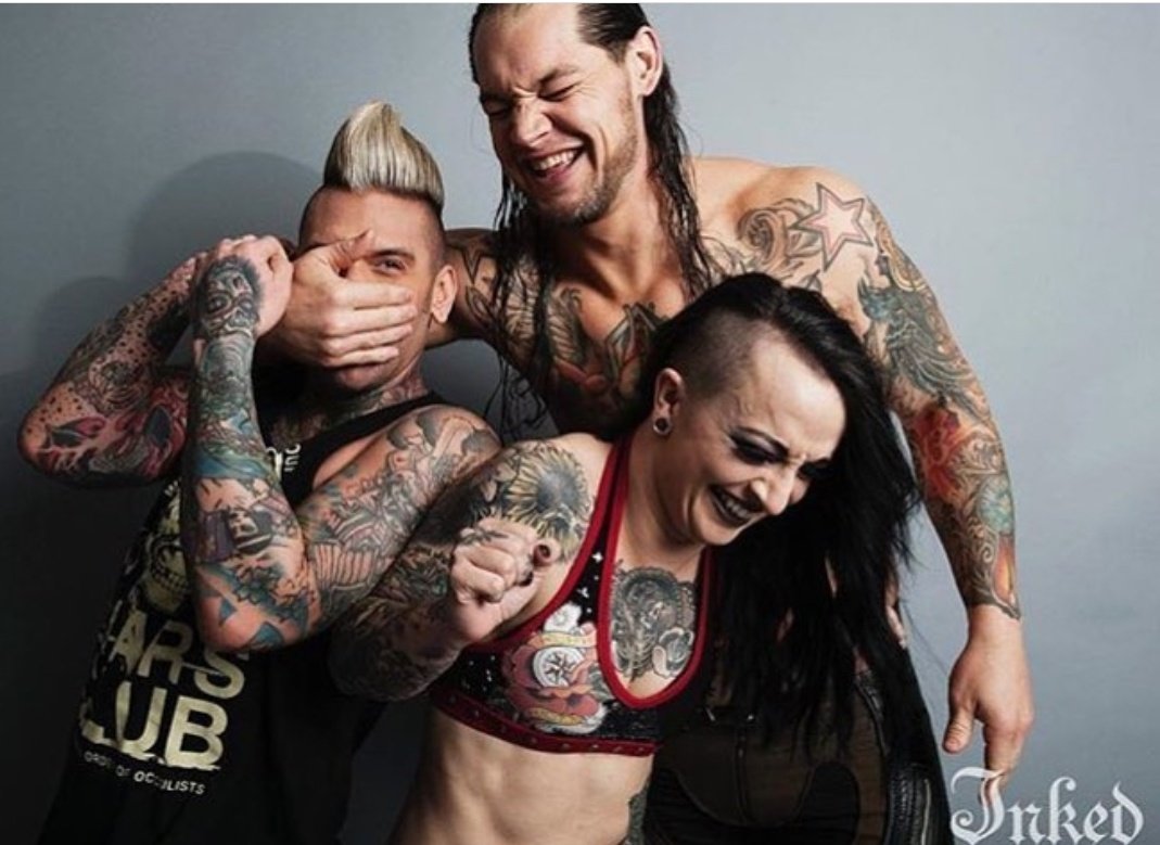 TheHeelMarks's tweet photo. #SquadGoals
#baroncorbin #coreygraves #rubyriott #riottsquad #wwe #wweraw #sdlive #inked #inkedup #inkedmag #squad #endofdays #lonewolf #wolfpack #saviorofmisbehavior #punkrockprincess #funtimes #familyphoto #heidilovelace #tattoos #ink #bestfriends #mitb #wwemitb #wwelive https://t.co/7V7RlKiyvz