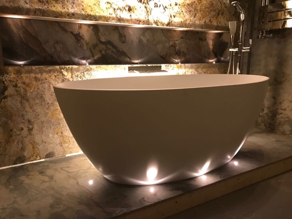 qlainteriors's tweet photo. Easyfit Transulcent Stone Veneer Translucent. Displayed by Awesome-Interiors Rugeley. They have created the wow factor for this bathroom display and opened the customers eyes to creative design. #interiordeisgn #bathrooms #bathroomdisplay #luxurybathrooms #interiordesigner https://t.co/UOd2lTfTkX
