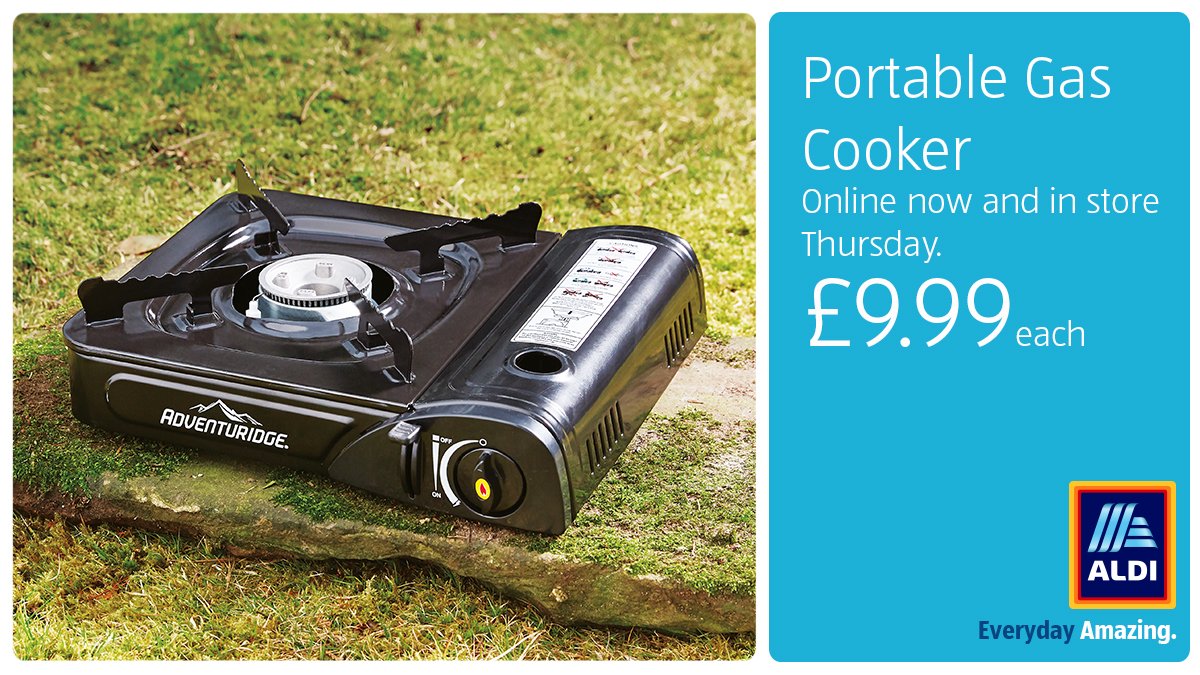 Aldi Stores UK on Twitter: You go in for your camping food and come out  with the number one outdoor cooking essential. What's your latest  #AldiPlotTwist? https://t.co/t4gVlXQZVr https://t.co/YSq8zdqboi / X
