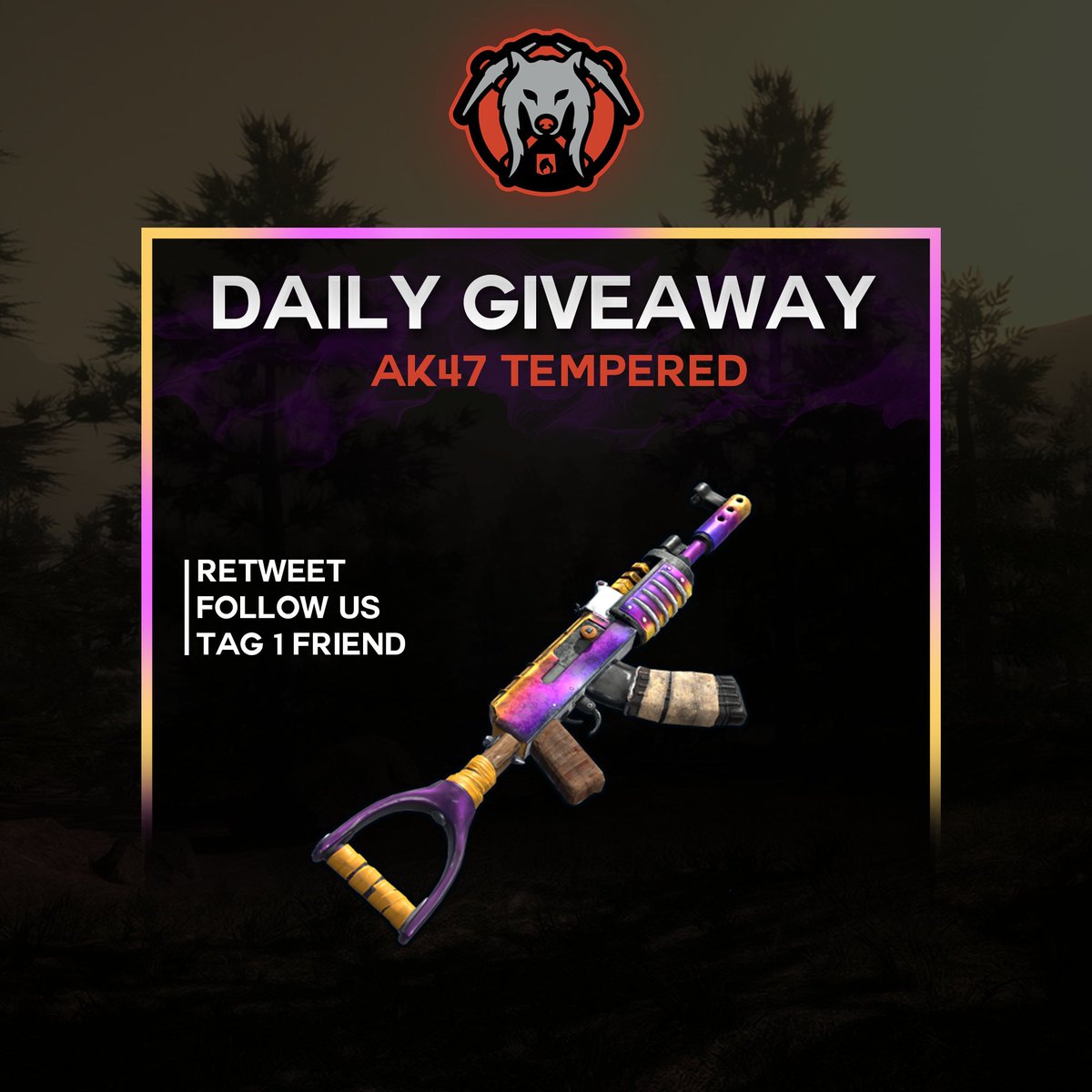 rustfastcom's tweet image. 💎 Daily giveaway -  AK-47 Tempered
 
💎 Retweet + follow @rustfastcom 

💎 Tag RUST friend  

💎 Winner will be drawn tomorrow !