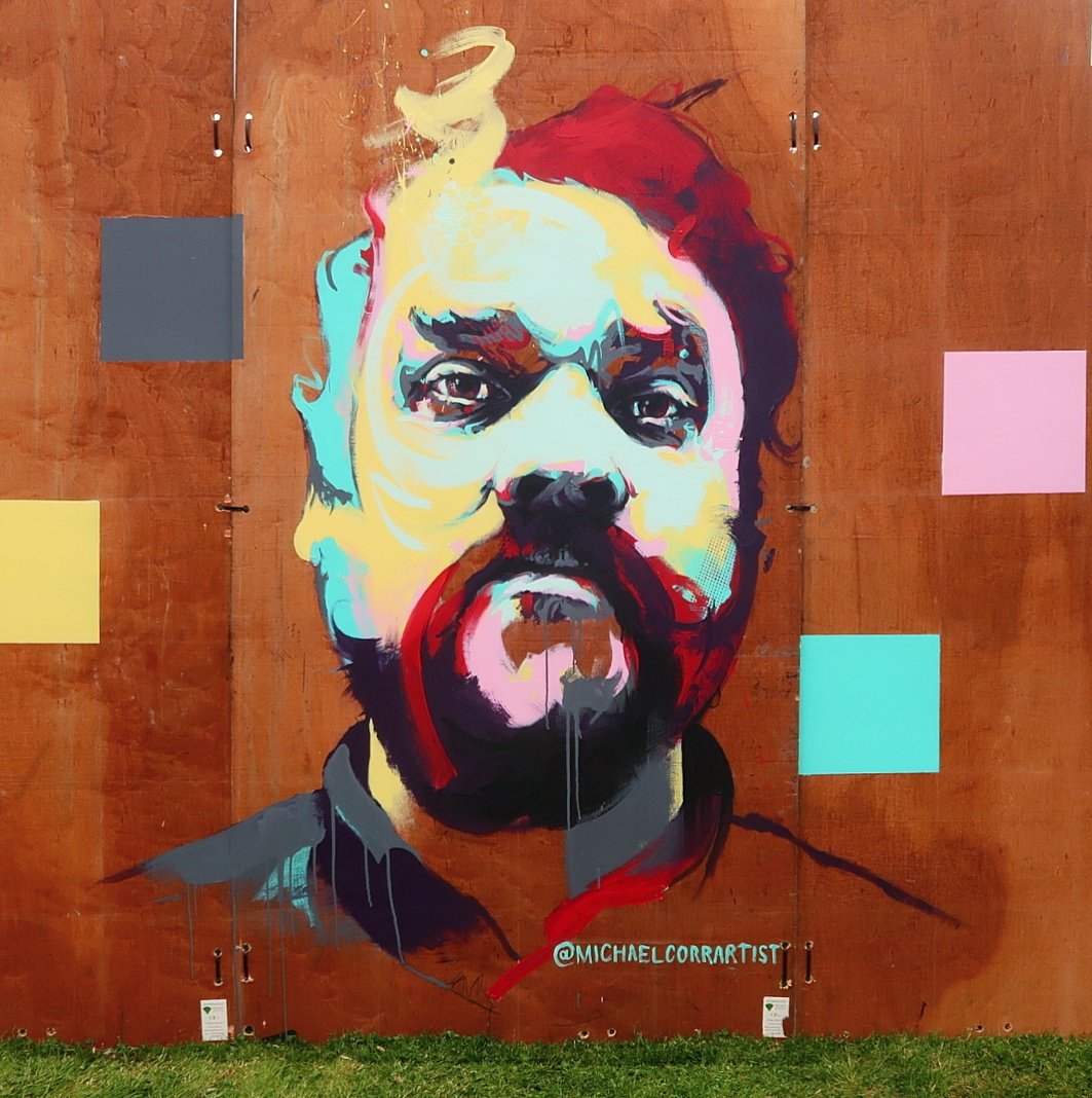 How wonderful is this! Amazing work by @MichaelCorrArt, such a lovely tribute! #maketinychanges #frightenedrabbit