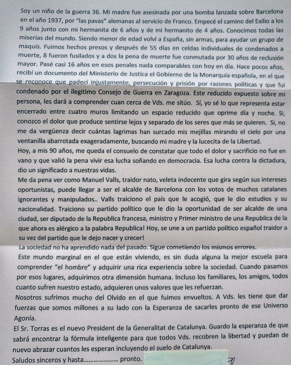 ClaraPonsati's tweet image. Rebo moltes cartes. Totes bateguen afecte, afany de llibertat i esperança. Aquesta que he rebut avui des de Tolosa és molt especial i la vull compartir.