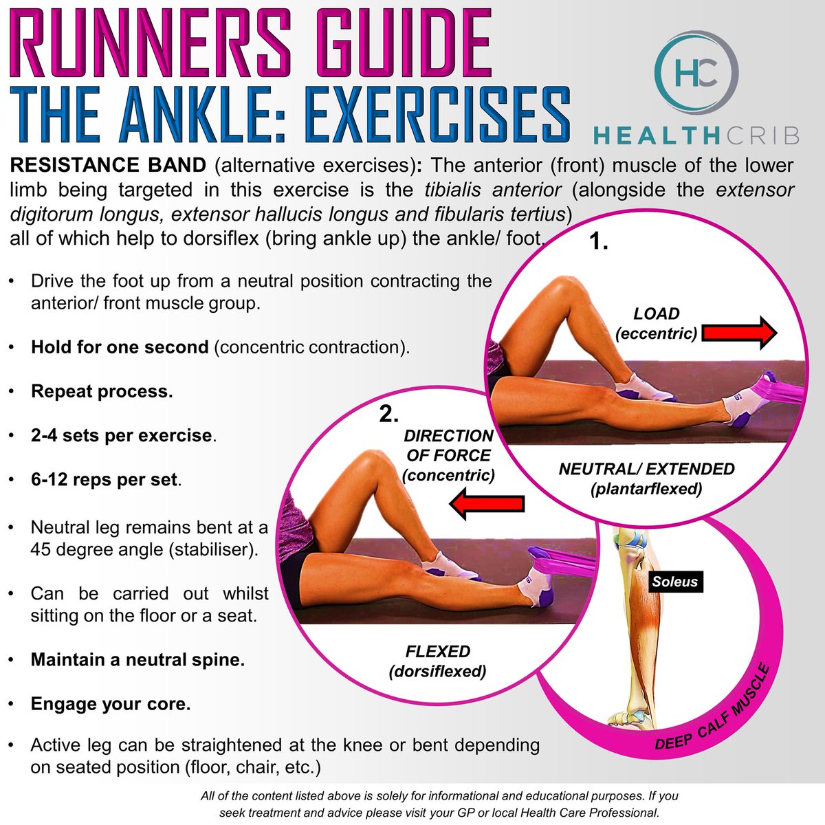 Healthcrib_fdt's tweet photo. THE ANKLE: Exercises bands is a great alternative to conventional weight training. #ankle #anklepain #ankleinjury #anklesurgery #run #runner #ligaments #anklestrain
#runningcommunity #knee #kneeinjury #arthritis #acl #anklestrengthning #resistancebands #resistancebandsworkout https://t.co/seKG8VYMwl
