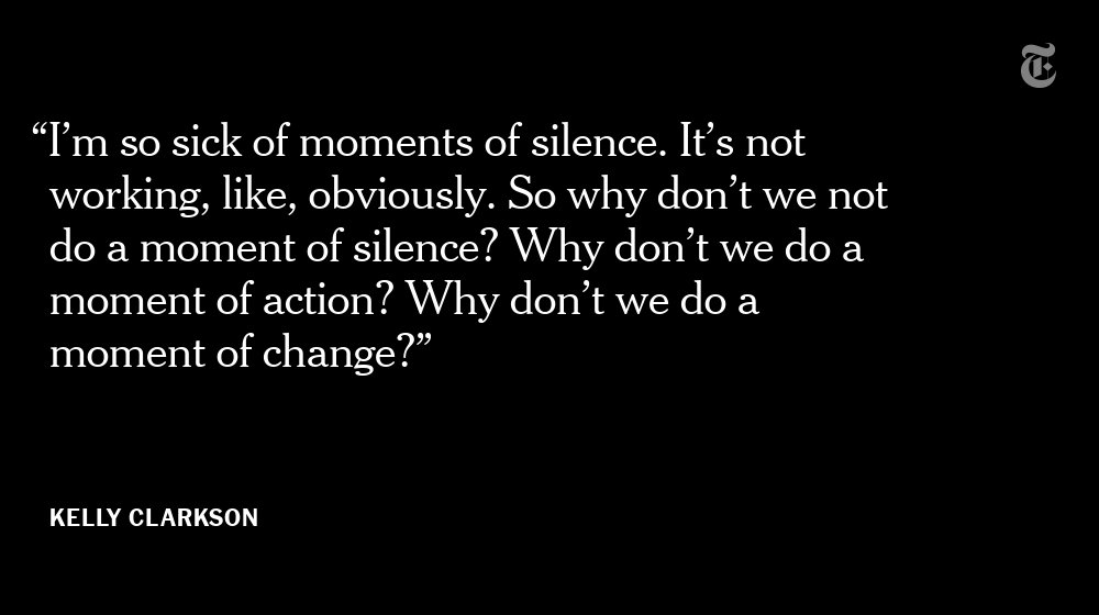 nytimes's tweet image. At the Billboard Music Awards, Kelly Clarkson, a gun owner, urged “a moment of action” over the Texas school shooting nyti.ms/2Liz6Au