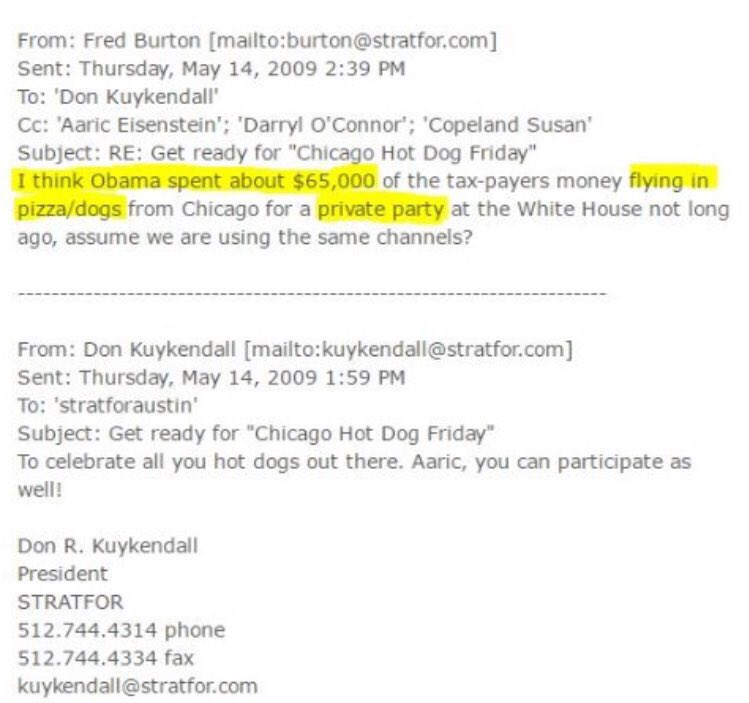 TheGhostImpala's tweet photo. @realDonaldTrump He was getting ready for “Chicago Hot Dog Friday”

“I think Obama spent about $65,000 of the tax-payers money flying in pizza/dogs from Chicago for a private party at the White House not long ago, assume we are using the same channels?” @wikileaks https://t.co/zhEG79Kkky