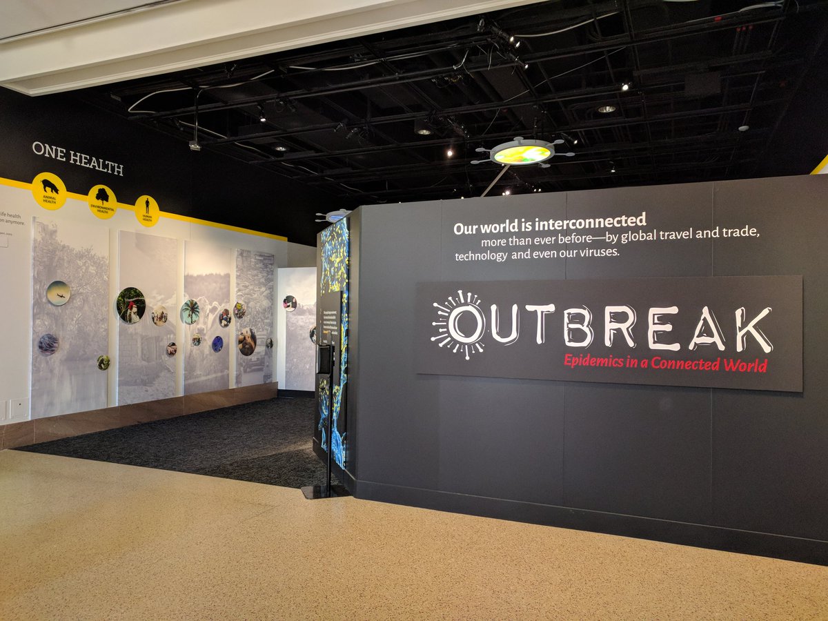 Had the opportunity to check out the new "Outbreak" exhibit <a href="/smithsonian/">Smithsonian</a> ! Very interactive and informative! #outbreak #onehealth