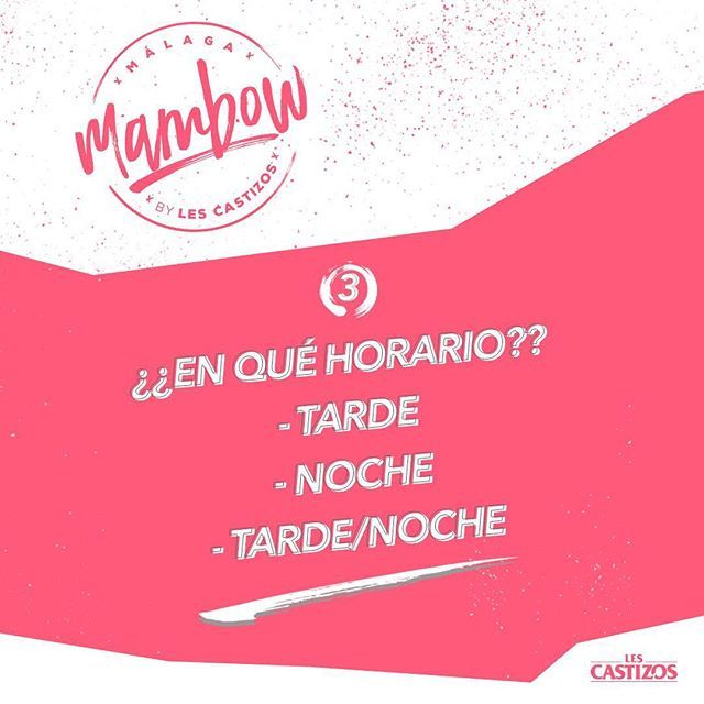 Y tú? En qué horario te gustaría que fuese #MAMBOW este verano?? Deja aquí tu comentario 👇👇👇👇👇👇👇👇👇👇👇👇👇💥💥
🔥
🔥
#mambowbylescastizos #weback #mambow #lescastizos #Málaga #music #dj #girl #boy #party #nice #dance #summer #djs #fashion #beach #summer #sun #love #club