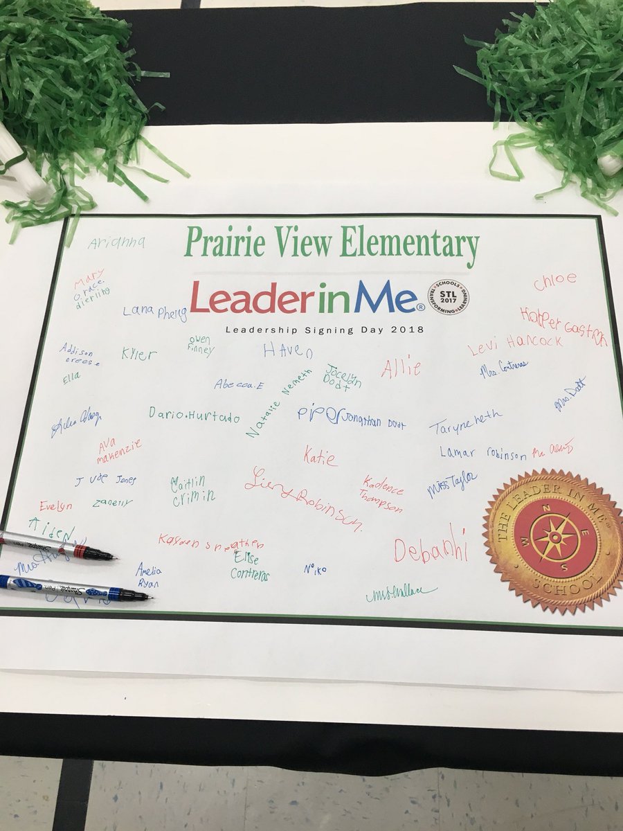 PrairieViewES's tweet image. First ever Leadership Signing Day is in the books! @TheLeaderinMe #PVELeads
