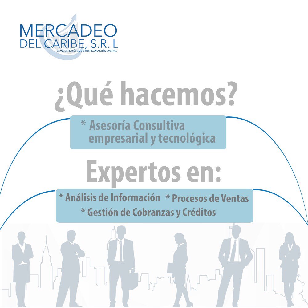 mercdelcaribe's tweet photo. Somos #MercadeoDelCaribe, empresa de Asesoría Consultiva, empresarial y tecnológica. Expertos en #TransformaciónDigital de Análisis de Información, Procesos de Ventas, Gestión de Cobranzas y Créditos.
#AuraPortal #Mercadeo #partner #procesosinteligentes #tecnología #business #BPM https://t.co/QMhPoRIVSy