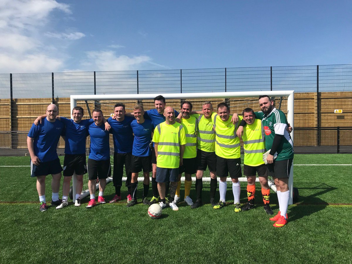 WolfMinerals's tweet photo. Thank you to all those who supported the @WolfMinerals v @Imerys 'Inter-Mine 5 a-side Football Challenge' yesterday. Congrats to Imerys for winning 10-3 and a big thank you to @Plympton3G for the loan of their excellent facilities. We raised £142 for @StLukesPlymouth https://t.co/z9yvNVimLo