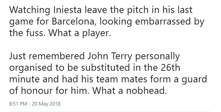 marktuffers's tweet photo. #Iniesta #barca #chavski https://t.co/DMLOpAGPFj
