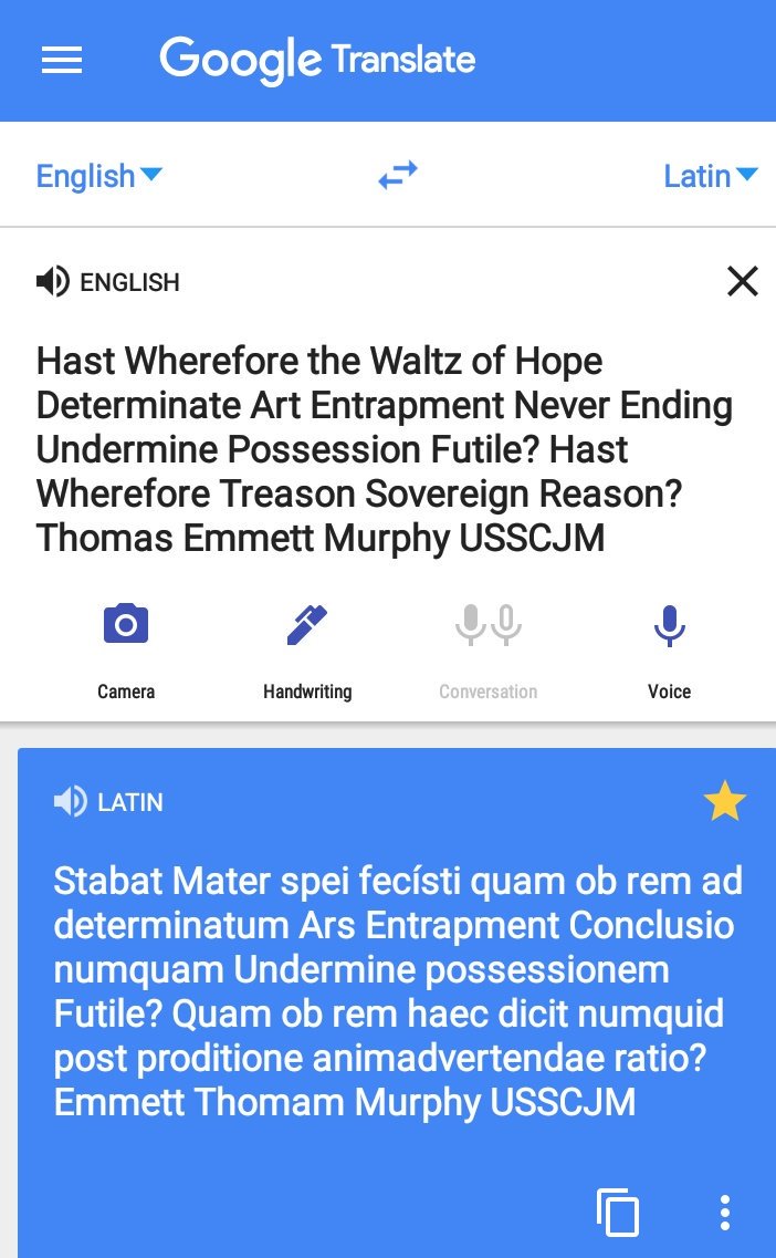 Thomas Emmett Murphy USSCJM