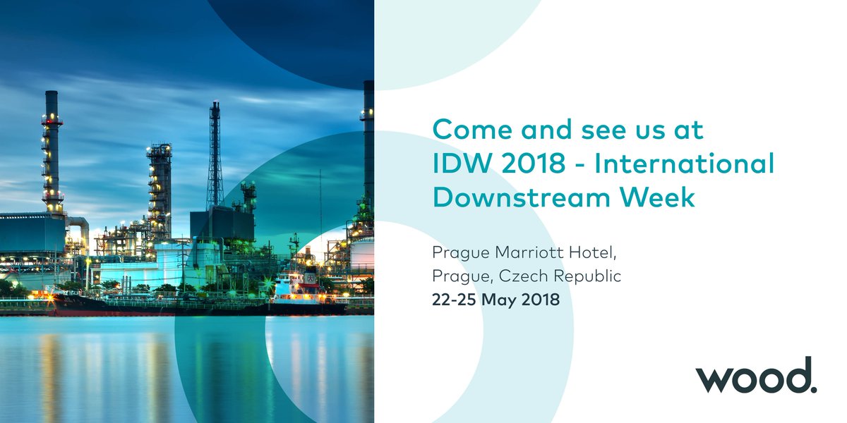 Woodplc's tweet photo. Join us at International Downstream Week 2018 to learn about our leading technology, capability and expertise: https://t.co/CXyFuP2ibY #IDTC18 #BBTC18 @EuroPetro https://t.co/KxePdz7UBh