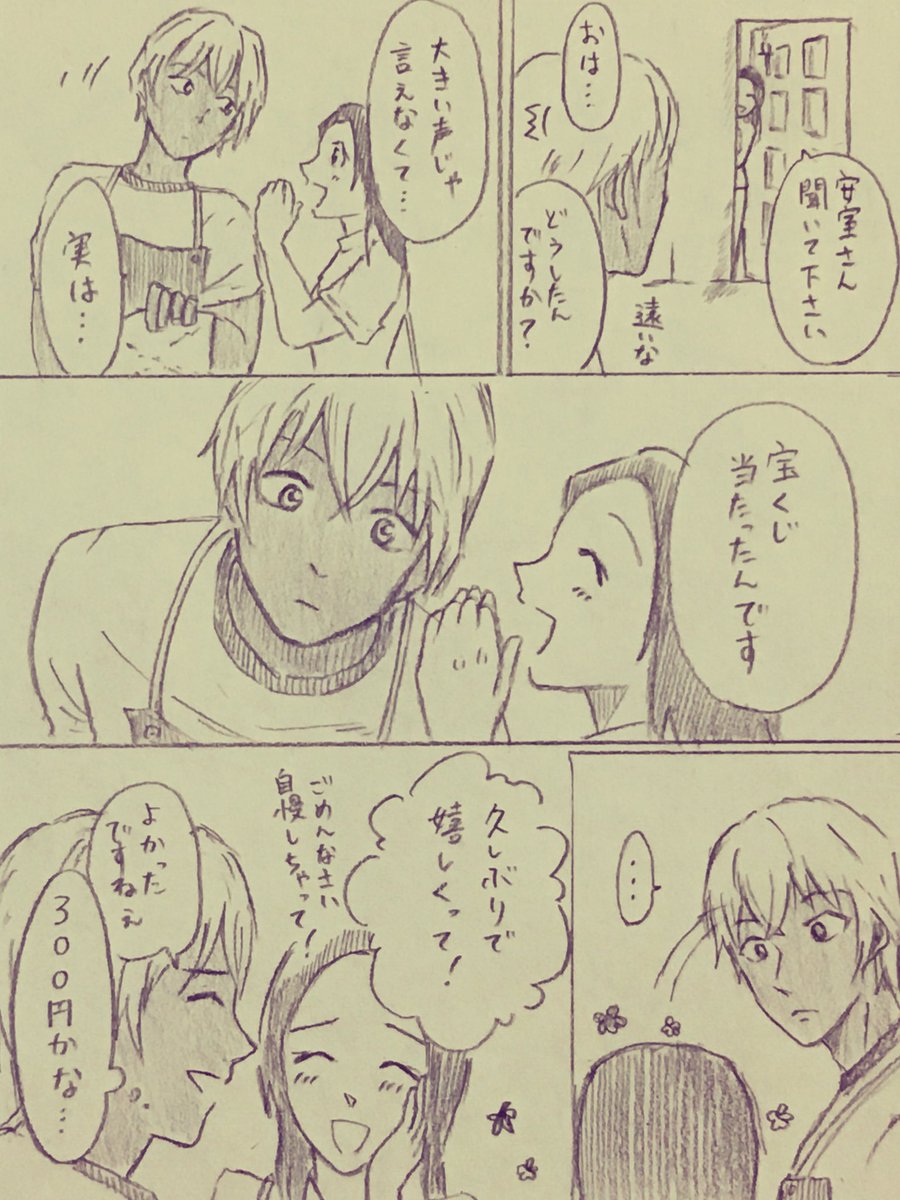 なんてことないポアロ組の漫画。 