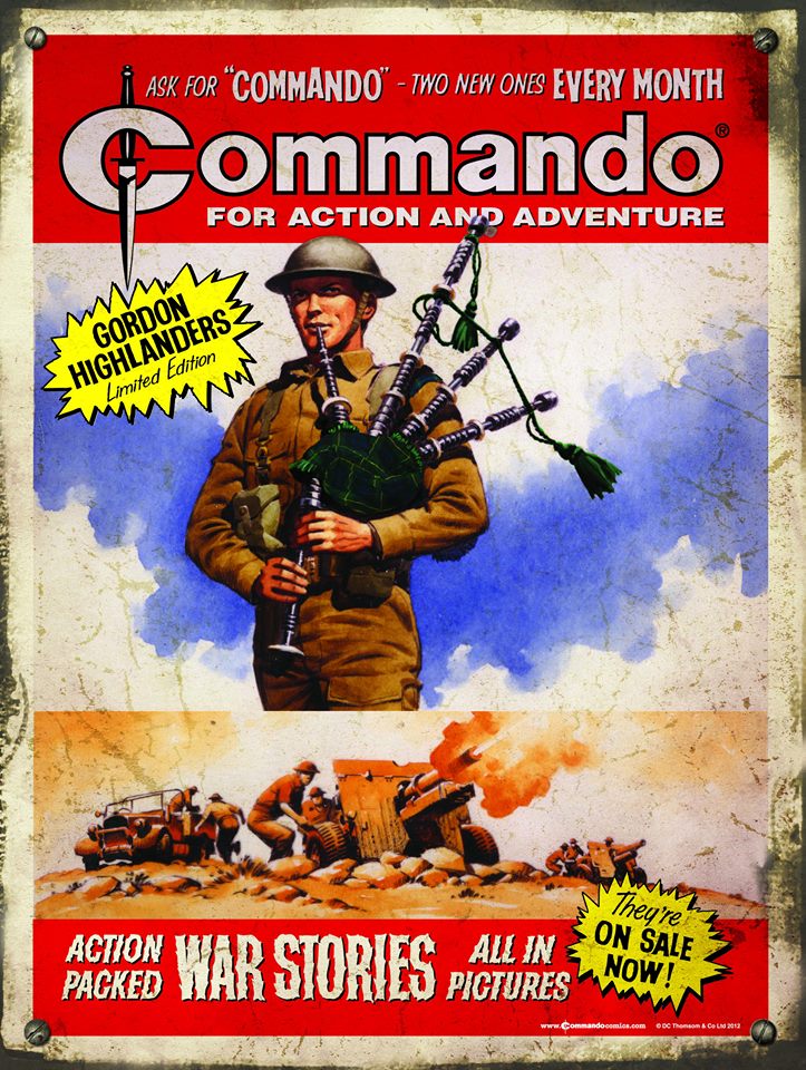 CLASSIC COMMANDO GIVEAWAY!
 
Get a FREE Gordon Highlanders Metal Wall Poster! 10 to WIN.

Like, Follow and Retweet for your chance to #win!

Want to read Commando all the time? Subscribe here: goo.gl/3247xe for biweekly issues!
