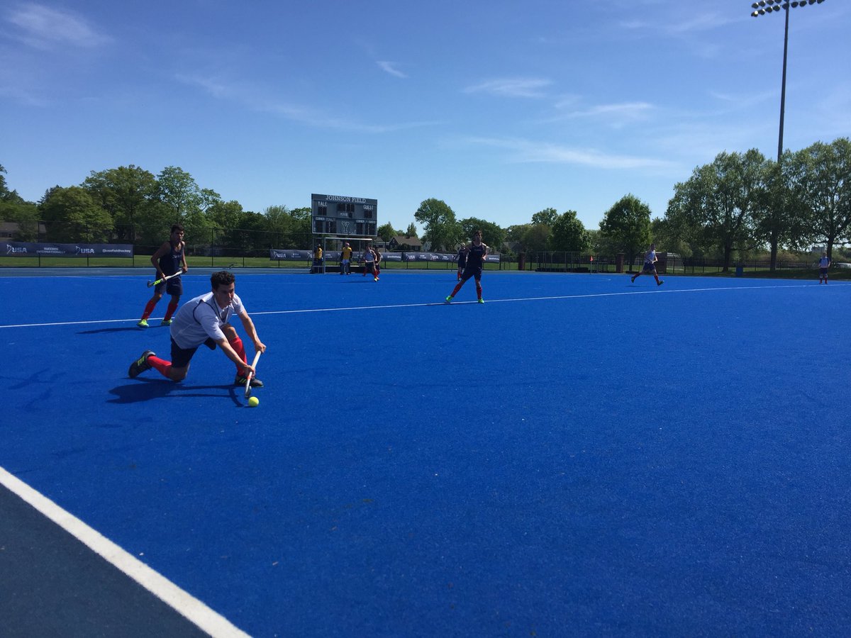 Beautiful New England spring morning for <a href="/USAFieldHockey/">USA Field Hockey</a> JNT training <a href="/YaleFieldHockey/">Yale Field Hockey</a> facility #gousa