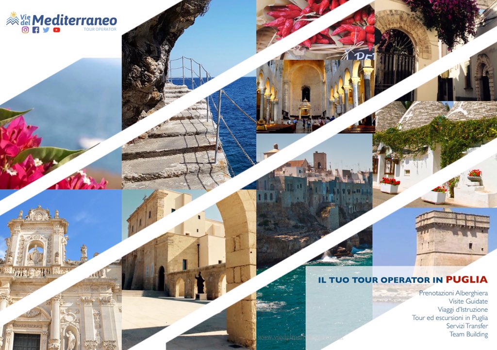 VdMediterraneo's tweet photo. Vie del Mediterraneo
Tourist services in Puglia
https://t.co/yFy63ivgno
#puglia #weareinpuglia #salento #valleditria #escursioniinbarca #visiteguidata #pugliaexperience #divinginpuglia #areamarinaprotetta #puntaprosciutto #portocesareo #lecce #bari #otranto #gallipoli https://t.co/C2d3XbZvx2