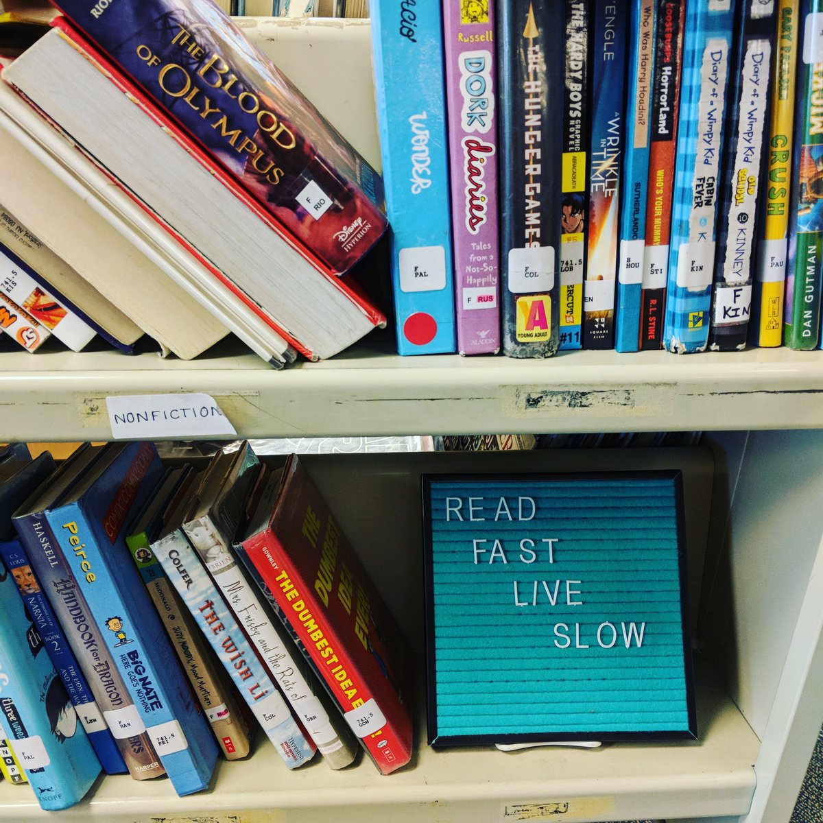 Read fast, live slow. #library
