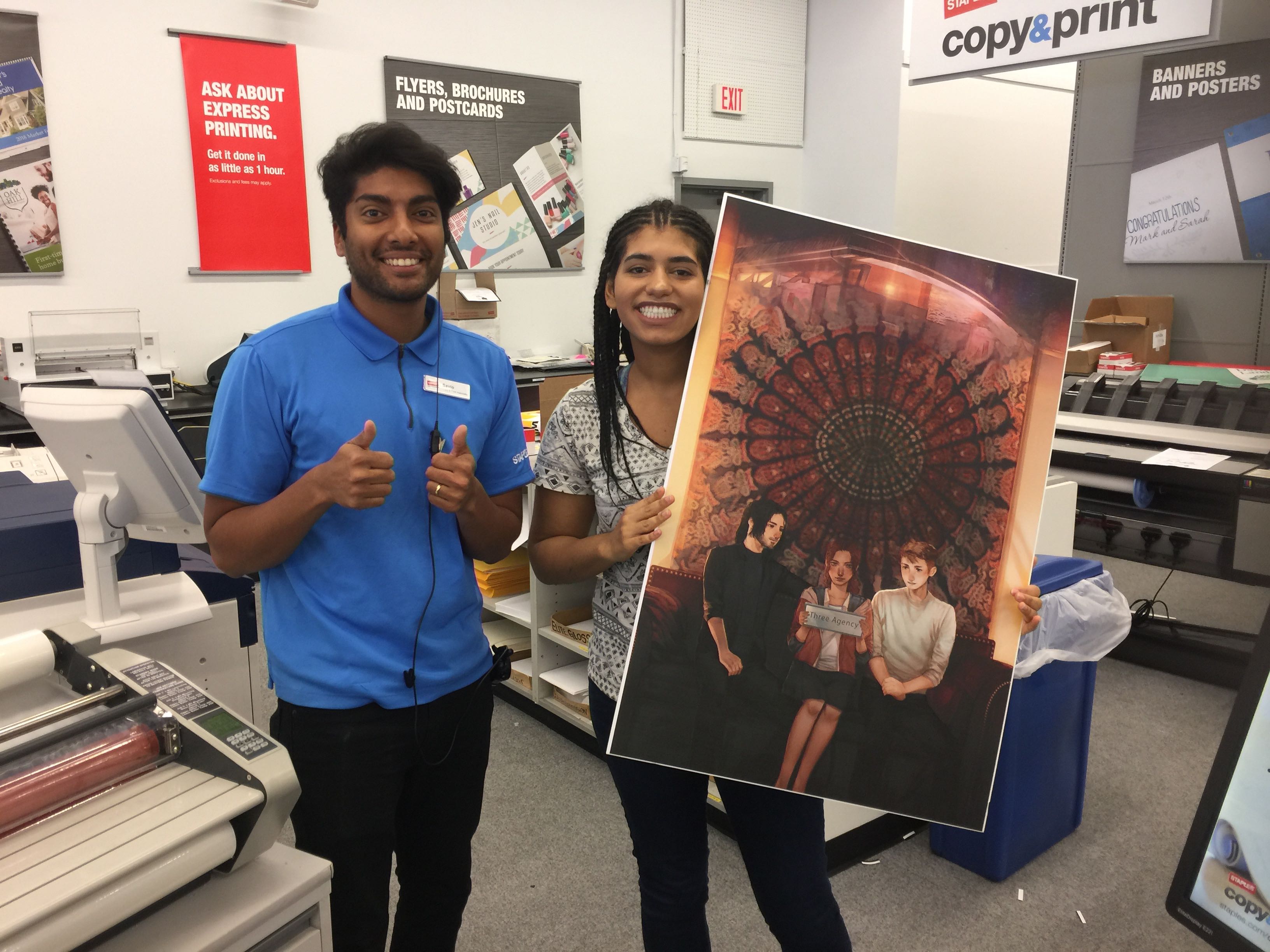 Staples on sale poster printing