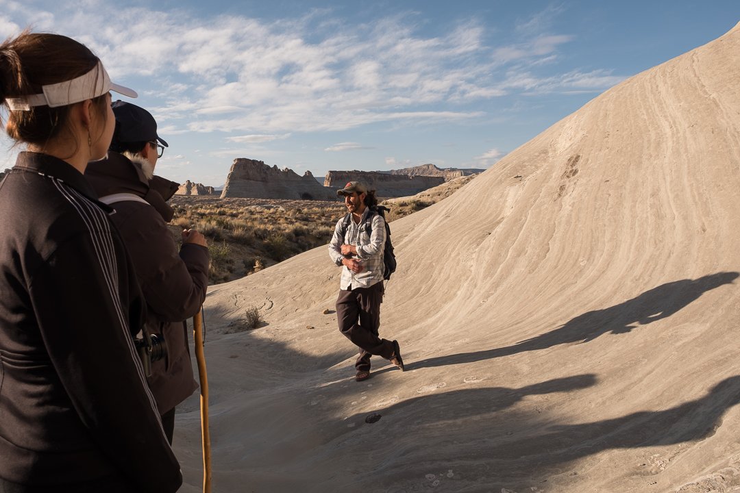 An evening hike led by one of Amangiri’s fun guides. We loved learning about the flora, fauna and geology of this beautiful area. #amangiri #resorts #hiking #happy trails #canyoncountry <a href="/Amanresorts/">Aman</a>