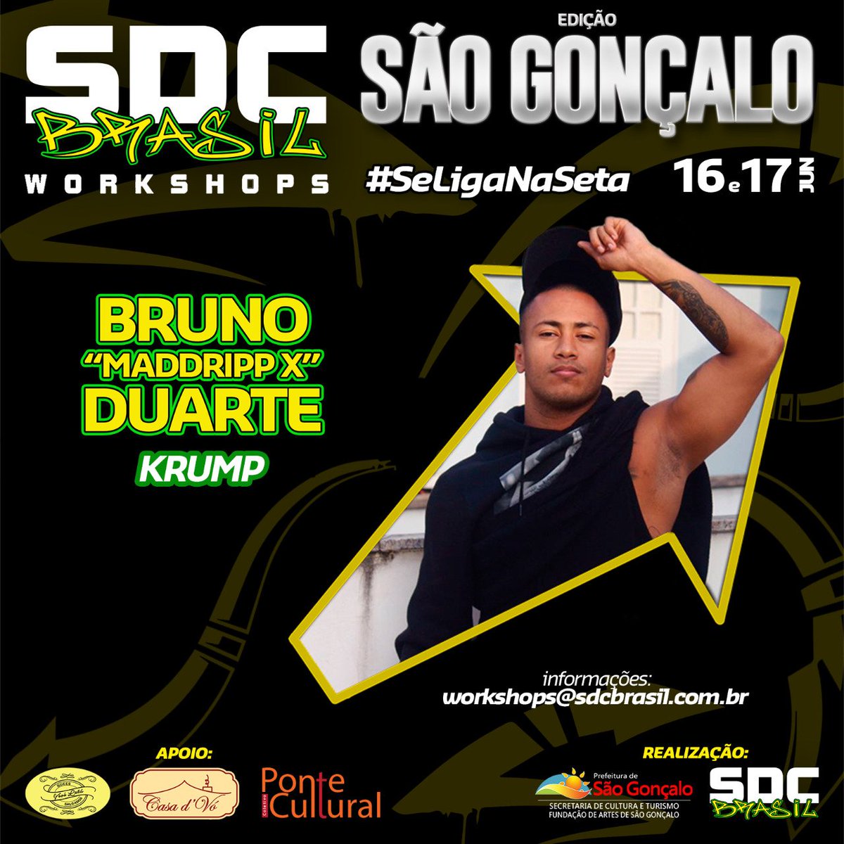 sdc_brasil's tweet photo. Se liga na seta! 
Edição: São Gonçalo 
Profissional: @BruninSD 
Venha se conectar ao SDC Brasil! https://t.co/WouRYSGOKh
