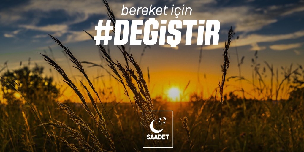 #BEREKET için #DEĞİŞTİR

SAADET PARTİSİ #Seyhan İlçe Başkanlığı
facebook.com/SaadetSeyhan01
_
#BilgeBaşkan #TemelKaramollaoğlu #Milletİttifakı #SaadetPartisi #MilliGörüş #BirleştirenGüç #TAMAM #SaadetVaktiGeldi  #TurkiyeyeBilgeBaşkan #UMUTSaadette #HuzurSaadette #GençlikiçinDEĞİŞTİR