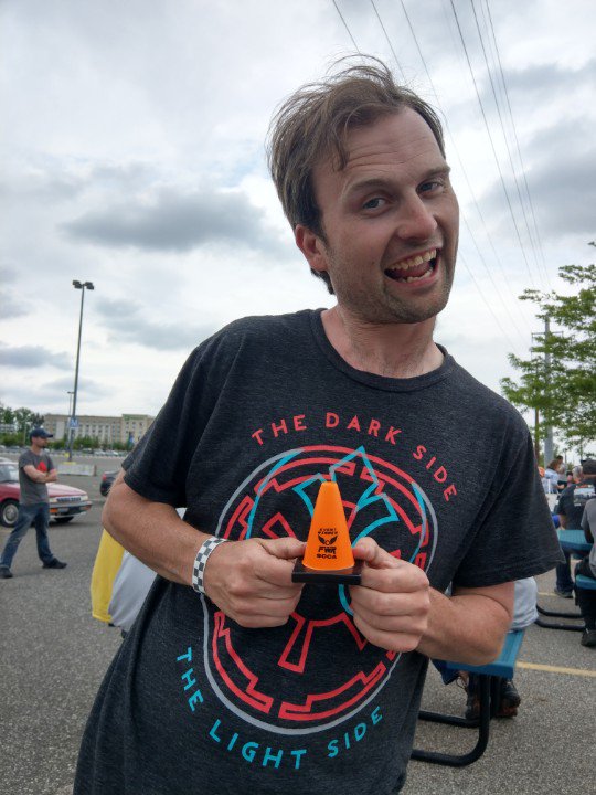 PlayfulKitten89's tweet image. Had another blast with@jakebunny this weekend and we both got trophies! #fastestbun and #zoomycat owning the track!