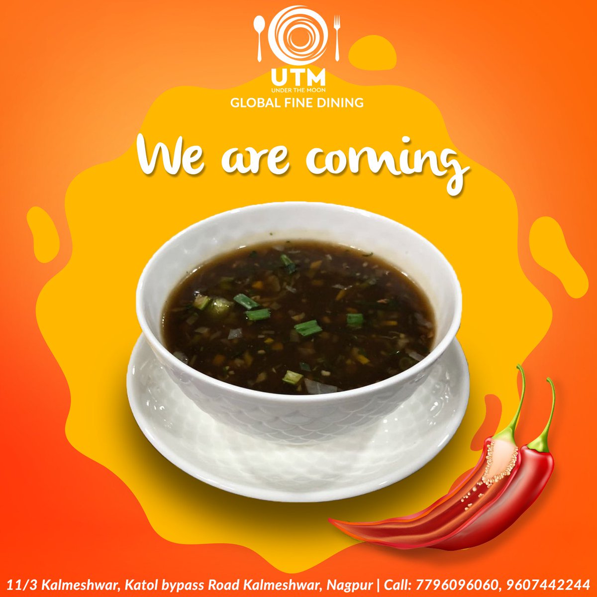 utmnagpur's tweet image. We are opening Soon!  Be Sure To Try Our all special dishes! #Nagpurkars #ComingShortly #UTMNagpur #UnderTheMoon