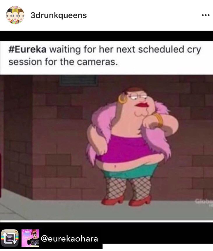 3DrunkQueens's tweet photo. #repost @eurekaohara
This little gem made my morning #mondaymorninglolz
#Rupaulsdragrace #rpdr #rupaul #dragrace #RuPaul #Season10 #rpdr10 #rupaulsdragraces10 #RupaulsDragRaceSeason10 #rpdrseason10 #dragqueen #dragmakeup #tv #missvanjie
#pride #queen #3DrunkQueens #podcast https://t.co/9HYXkhjPMw