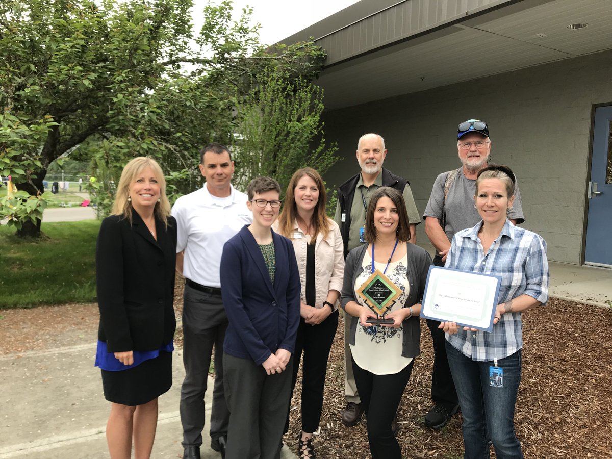 waOSPI's tweet photo. Special thanks to the Weyerhaeuser Elementary School (@EatonvilleSD) staff for showing us around your amazing program! Congratulations to your latest @EDGreenRibbon accomplishment! 💚📗🍏

More about all of the #WAedu #GreenRibbonSchools 👉https://t.co/iAoEXM8VkW https://t.co/RXuxVzn0e6