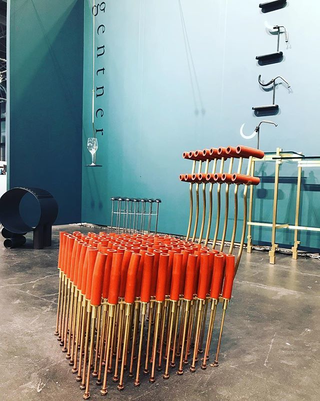 postandgleam's tweet photo. As seen at ICFF. loving this chair by Gentner. Check out their Fractured line. https://t.co/hjnxcewMJt https://t.co/KxzNr9Y4nh
